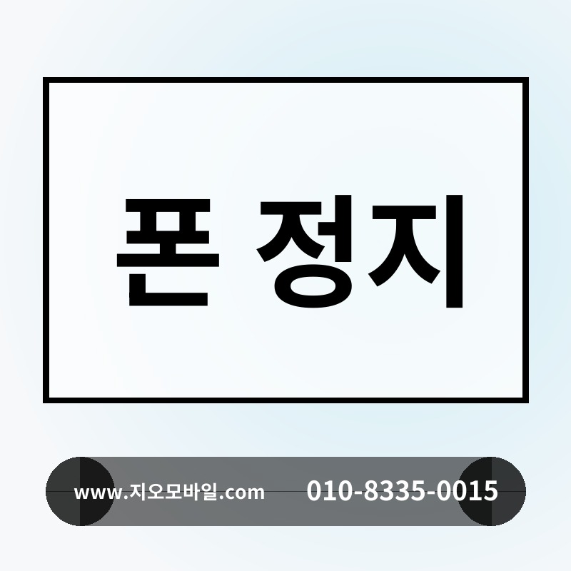 폰 정지