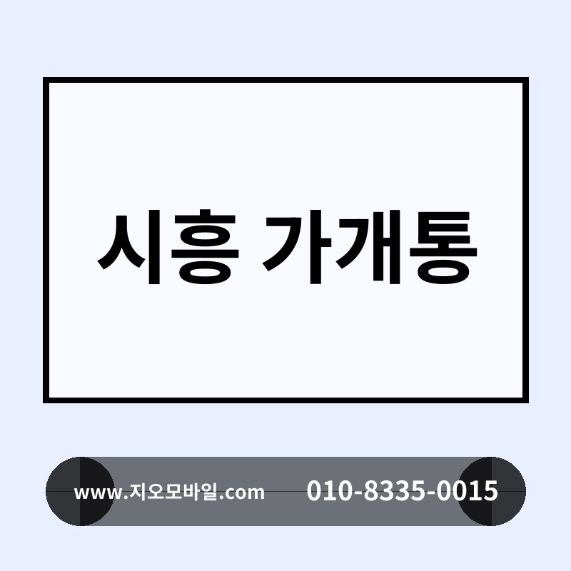 시흥 가개통