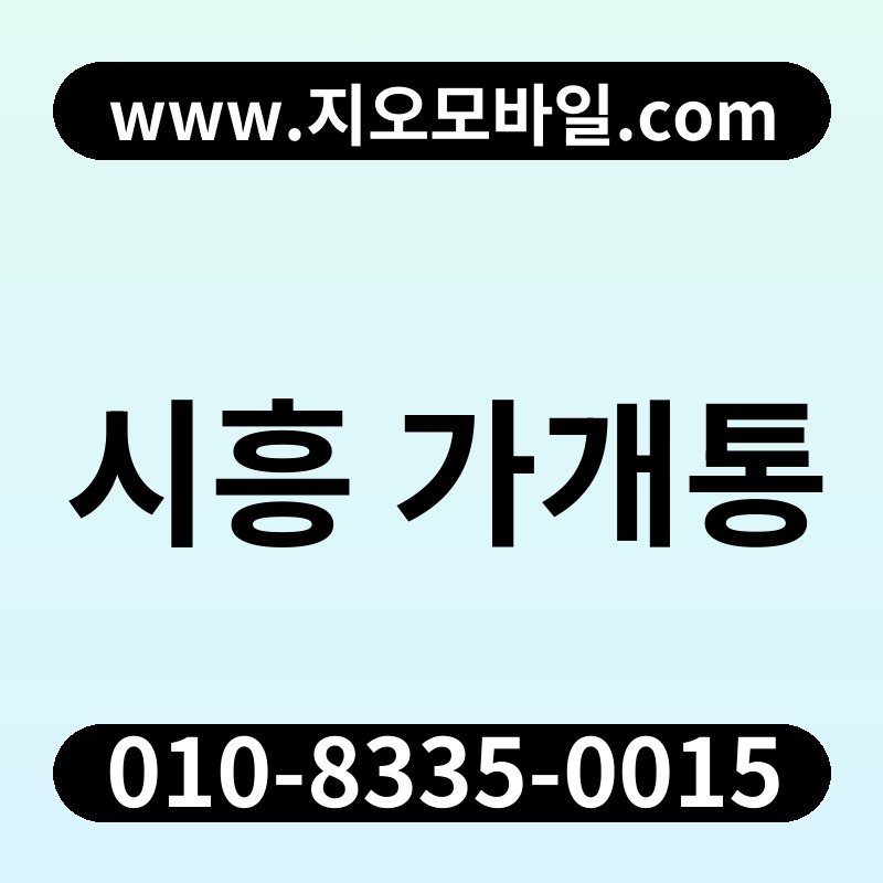 시흥 가개통