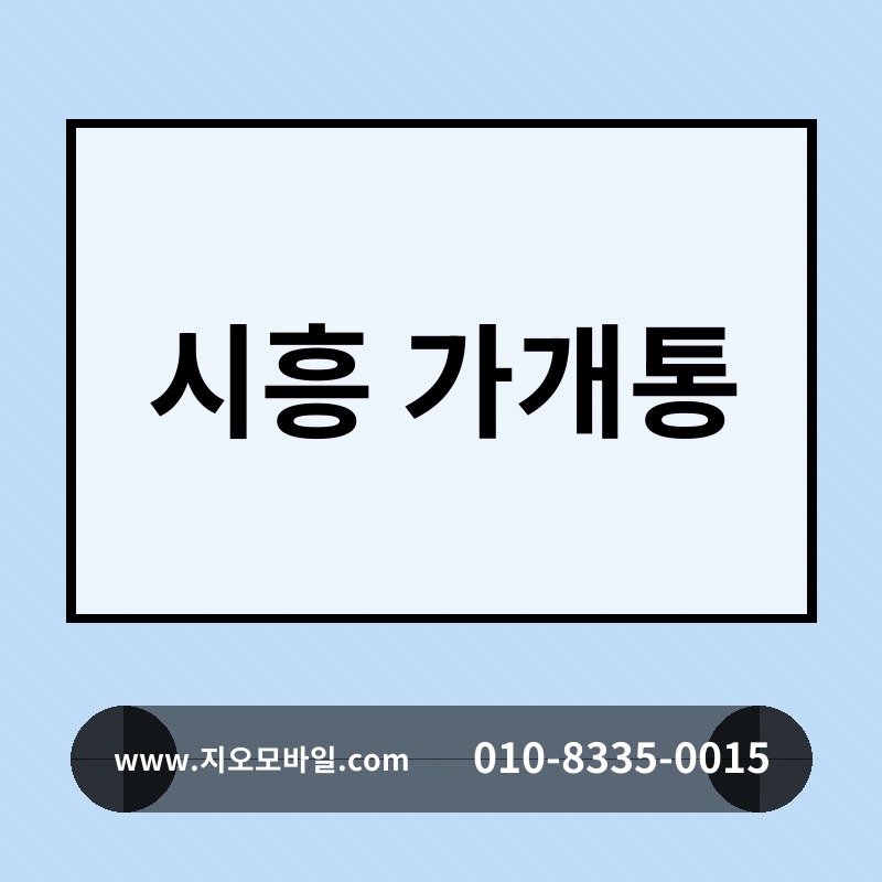 시흥 가개통