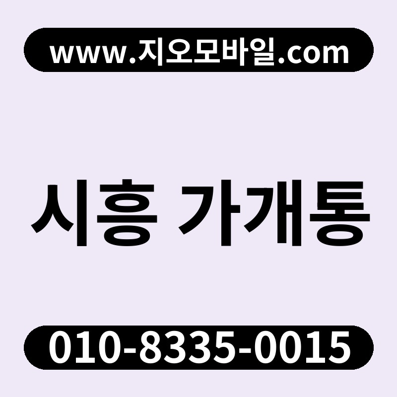 시흥 가개통