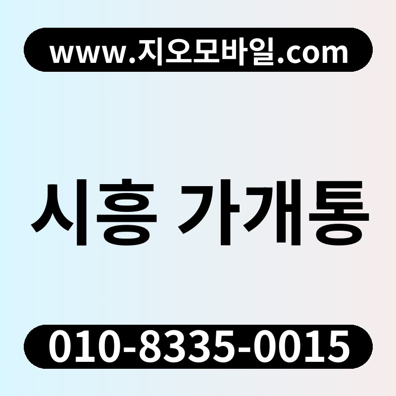 시흥 가개통