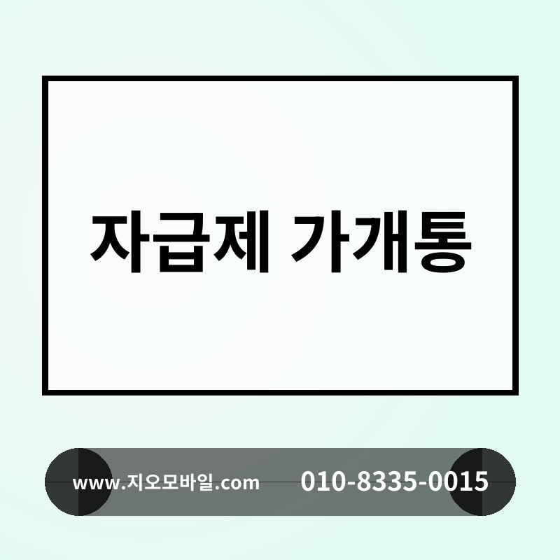 자급제 가개통