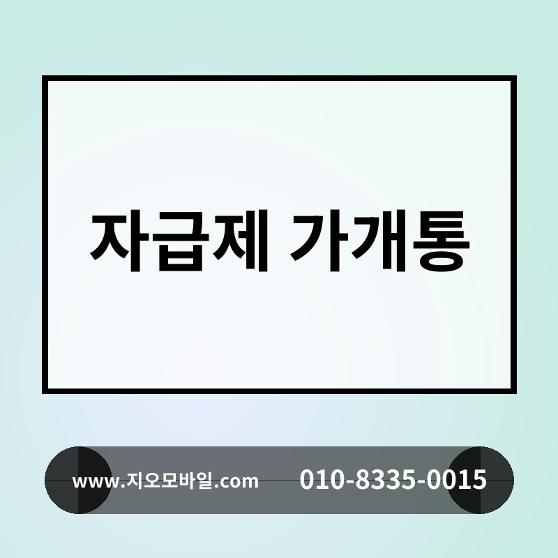 자급제 가개통