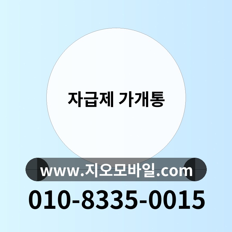자급제 가개통
