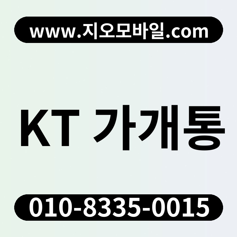 KT 가개통