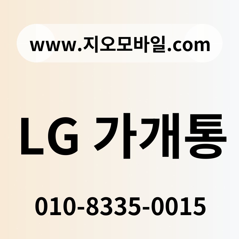 LG 가개통