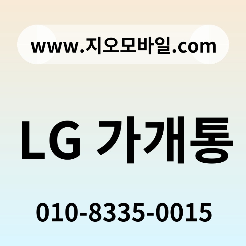 LG 가개통