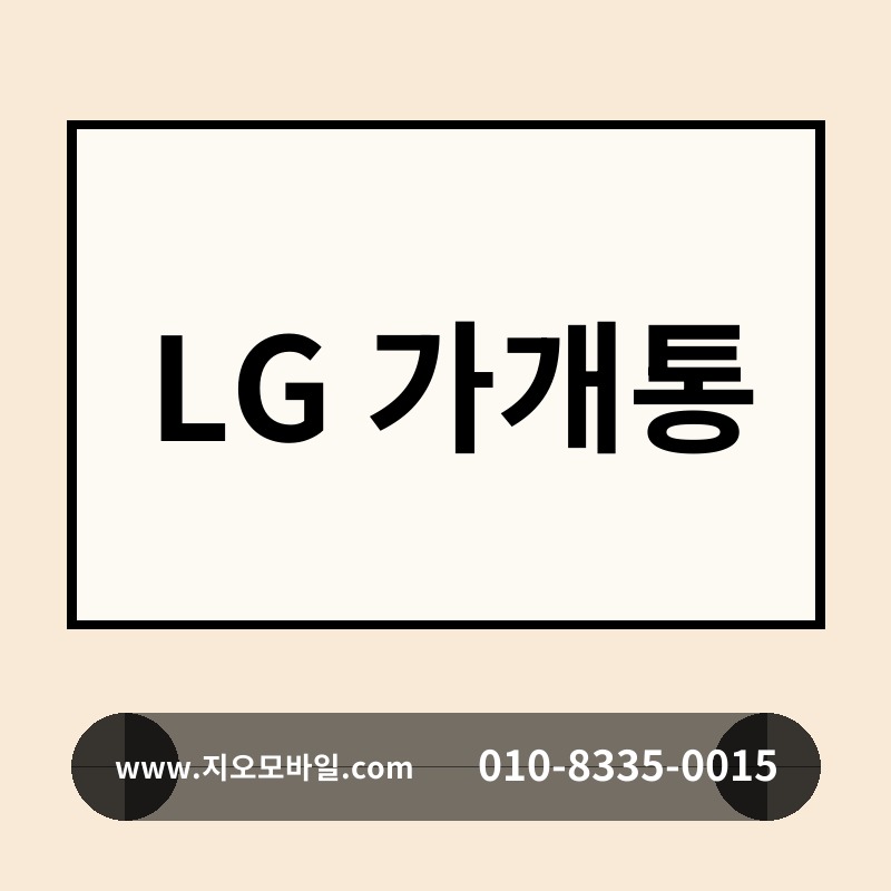 LG 가개통