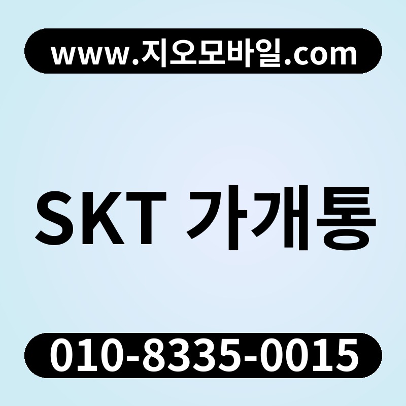 SKT 가개통