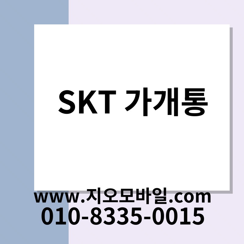 SKT 가개통