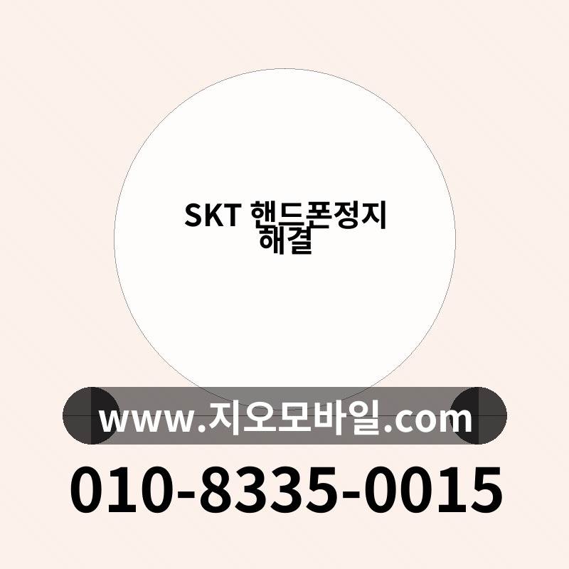 SKT 핸드폰정지 해결