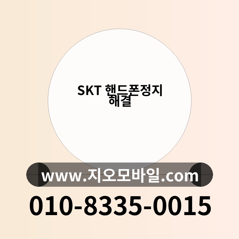 SKT 핸드폰정지 해결