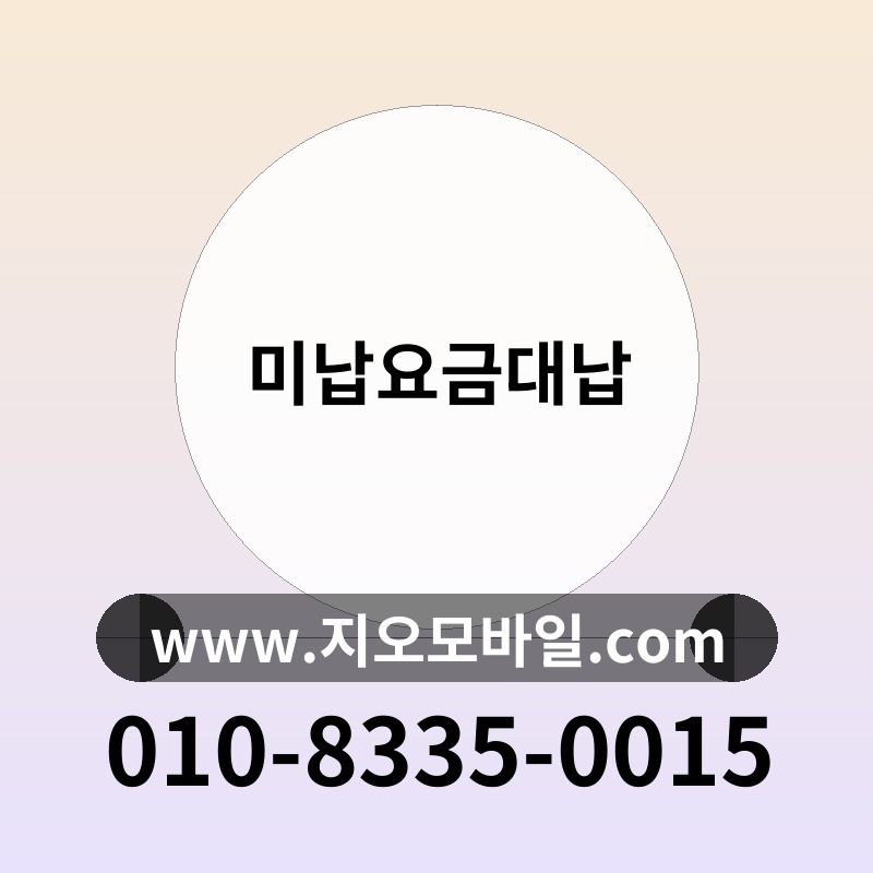 미납요금대납