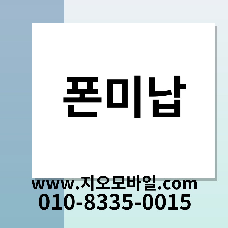 폰미납