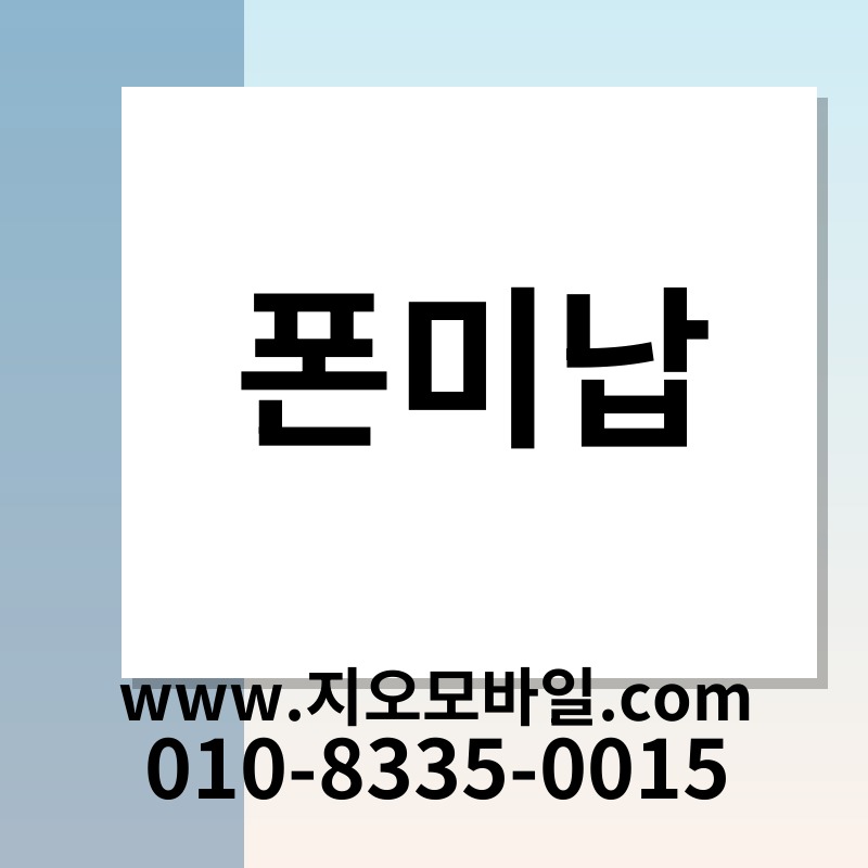 폰미납