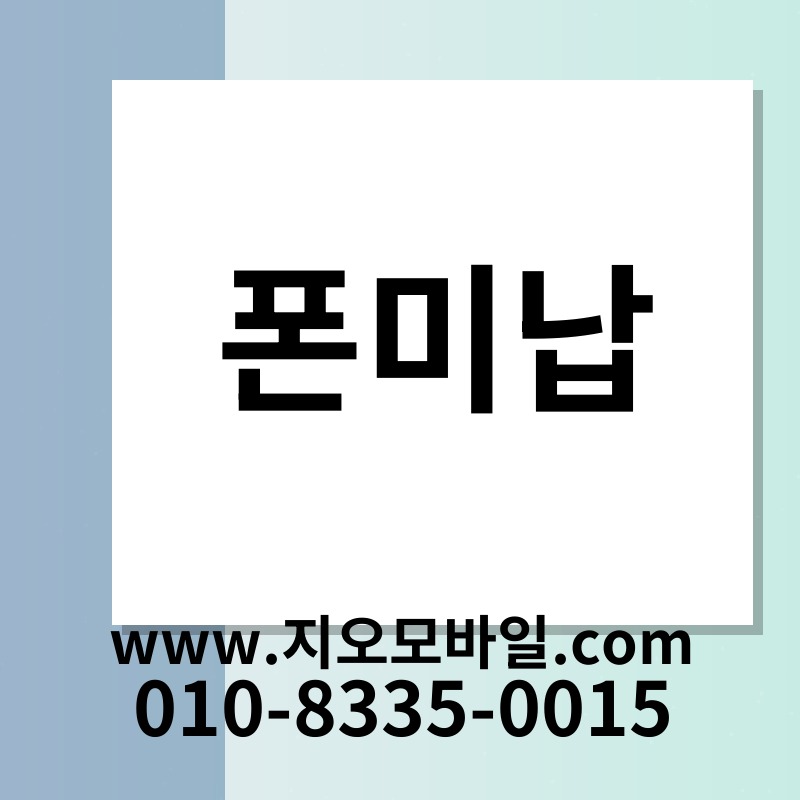 폰미납