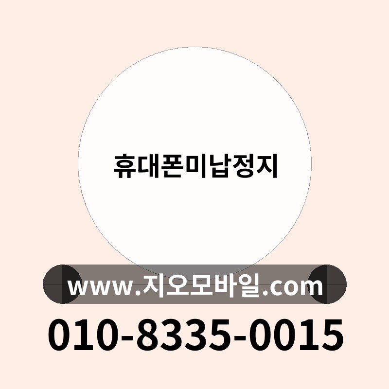 휴대폰미납정지