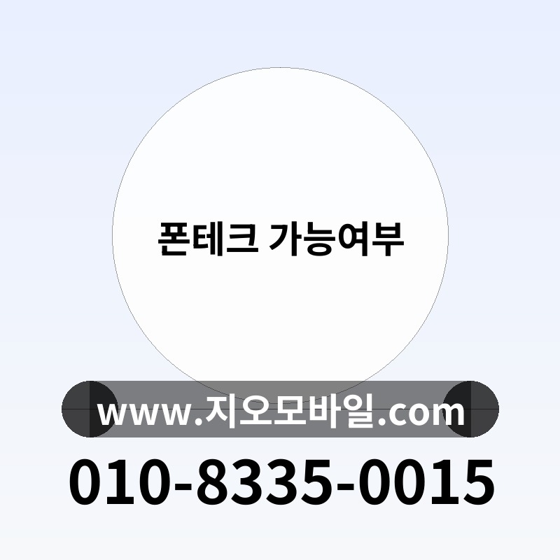 폰테크 가능여부