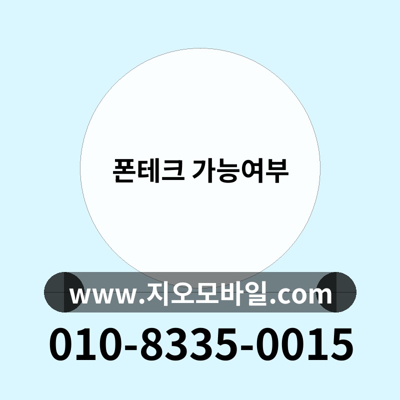 폰테크 가능여부