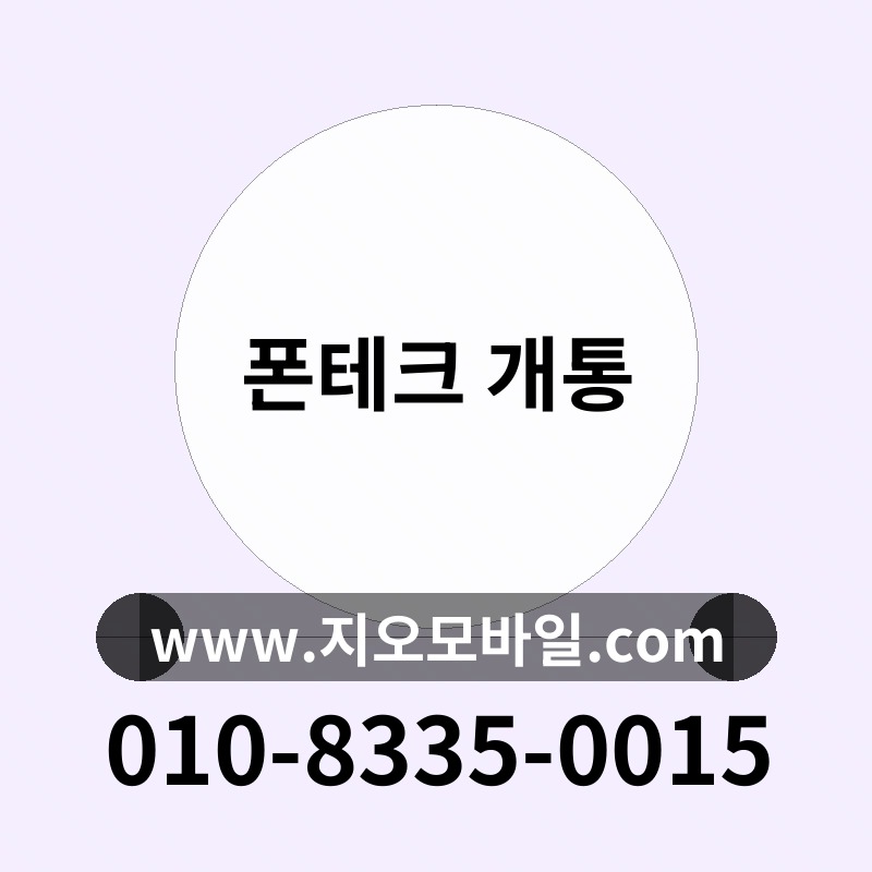 폰테크 개통