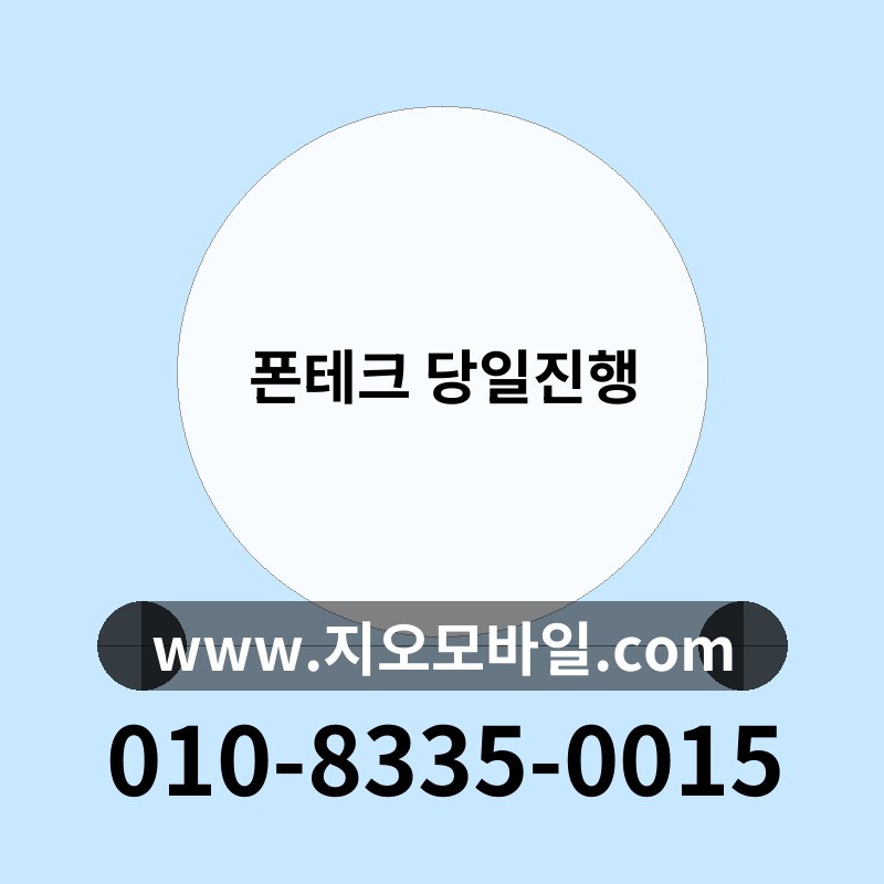 폰테크 당일진행