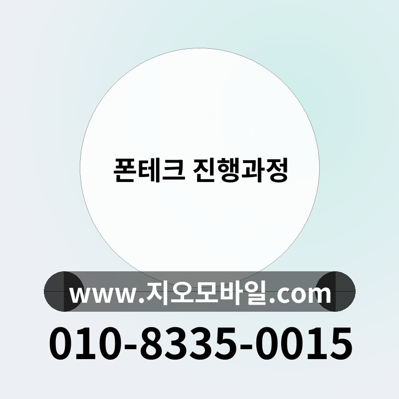 폰테크 진행과정