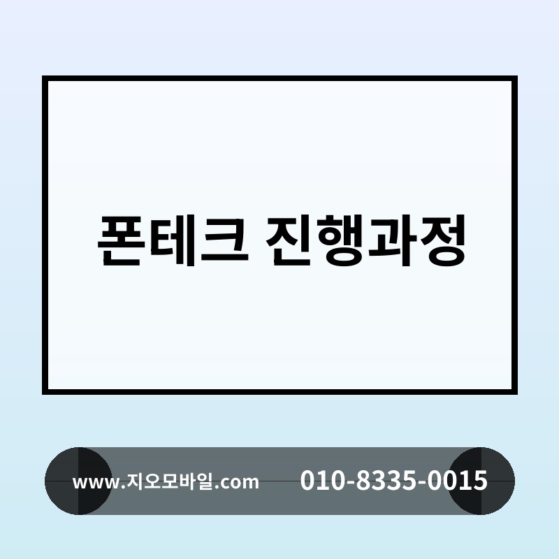 폰테크 진행과정