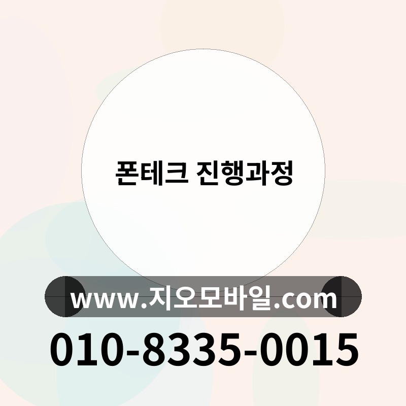 폰테크 진행과정
