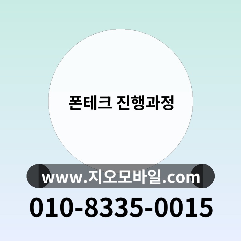 폰테크 진행과정