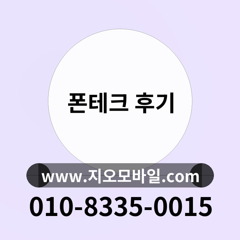 폰테크 후기